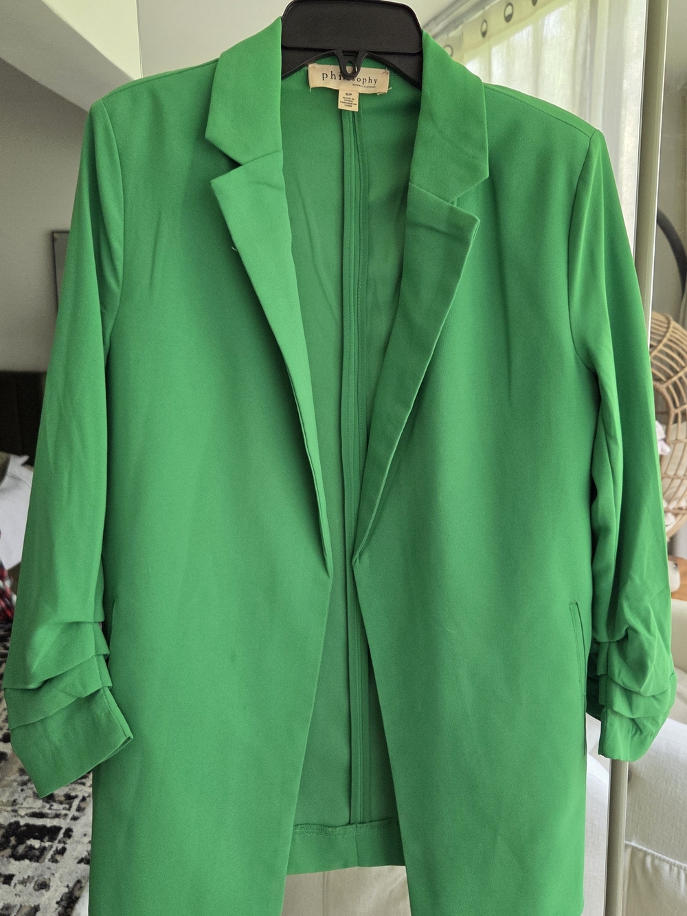 Philosophy Emerald Green Longline Blazer